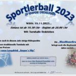 Sportlerball in der Turnhalle in Dedeleben
