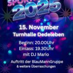 Sportlerball 2025 SV „Empor“ Dedeleben e. V.