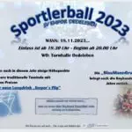 Sportlerball in der Turnhalle in Dedeleben